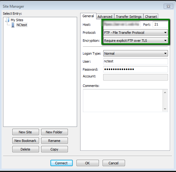 filezilla sftp mode
